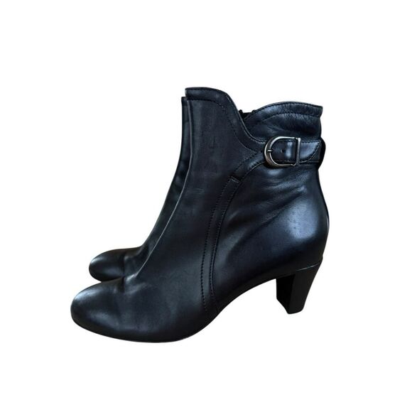 AGL Attilio Giusti Leombruni Black Leather Ankle Boots Size 39 (US 9) - Picture 8 of 13
